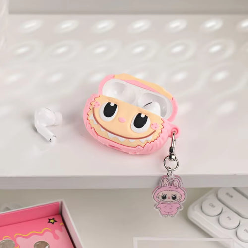 Cute Cartoon 3D Silicone Protective Shell Hard Box Earphones Labubu In-ear Earbuds Wireless Blue Tooth Headset TWS Headphones