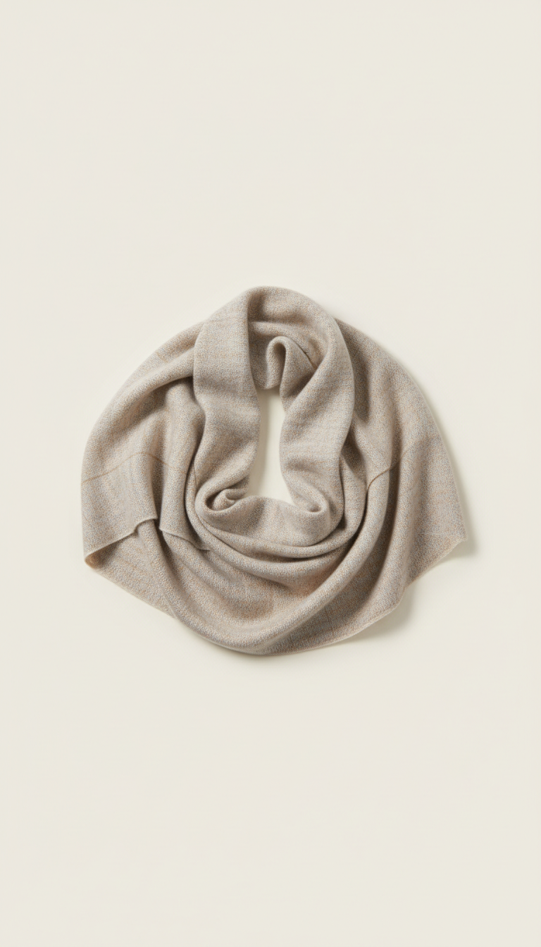 Cashmere wrap in cloud grey