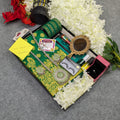 Premium Silk Katan Saree Combo Set - Green