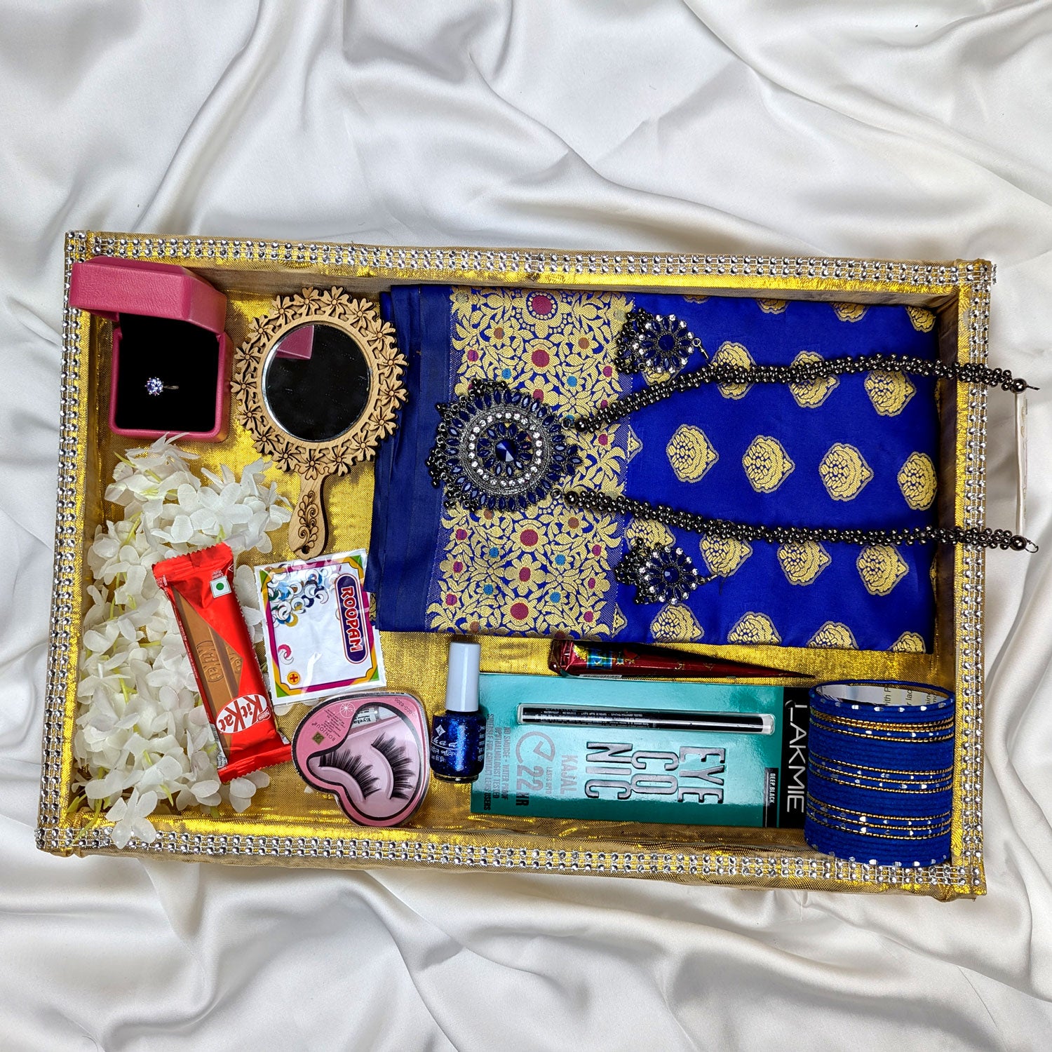 Premium Silk Katan Saree Combo Pack Blue
