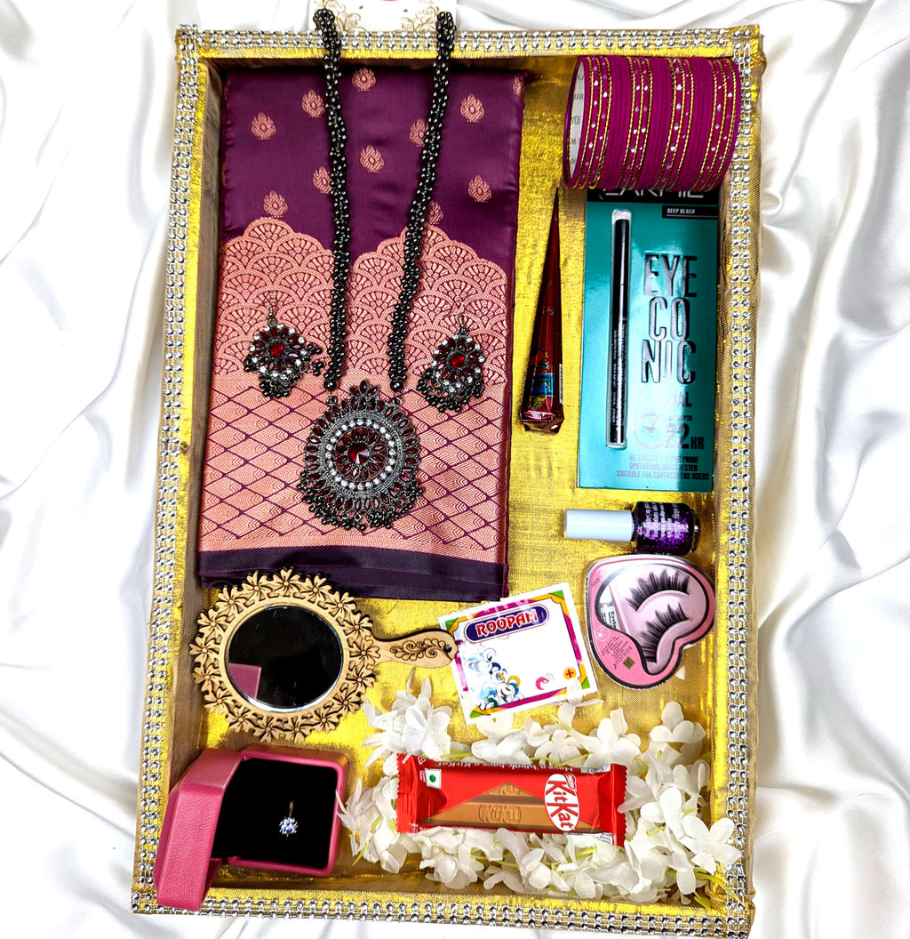 Premium Silk Katan Saree Combo Pack Onion